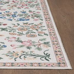 Bountiful Blooms Rectangle Rug Ivory