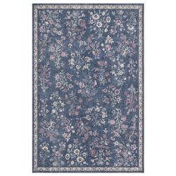 Bountiful Blooms Rectangle Rug Navy
