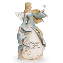 Dandelion Wish Angel Figurine Natural