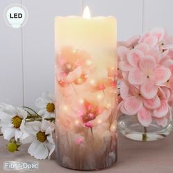 Poppy Dreams LED Candle Ivory