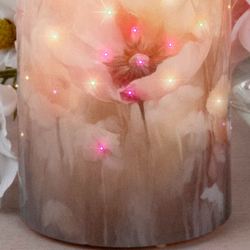 Poppy Dreams LED Candle Ivory