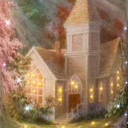 Spring Chapel LED Candle Ivory