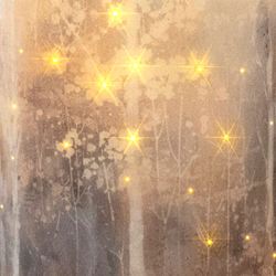 Enchanted Forest LED Candle Ivory
