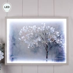 Blue Wonder Lighted Framed Wall Art