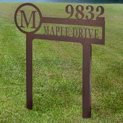 Crawford Address Yard Stake Sign