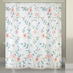 Pretty Birds Shower Curtain Multi Pastel 72 x 72