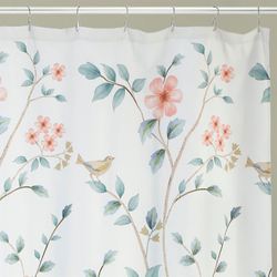 Pretty Birds Shower Curtain Multi Pastel 72 x 72