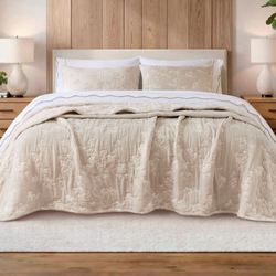 Catalina Botanical Mini Quilt Set Linen