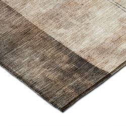 Tonal Terrain Rectangle Rug Brown