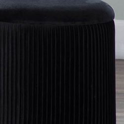 Marla Pleated Nesting Storage Ottomans Set of Two
