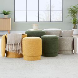 Marla Upholstered Storage Ottomans Set of Two