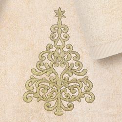 Christmas Tree Bath Towel Set Bath Hand Fingertip