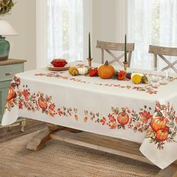 Pumpkin Patch Rectangle Tablecloth Natural