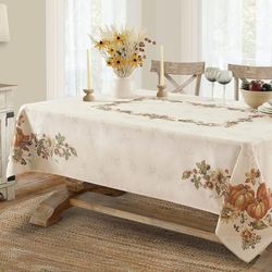 Picture Perfect Pumpkin Rectangle Tablecloth Multi Warm
