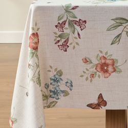 Butterfly Meadow Fall Rectangle Tablecloth Multi Warm