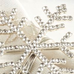 Snowflake Napkin Rings Silver Set of Four