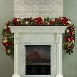 Enchanting Holiday Garland Only Burgundy