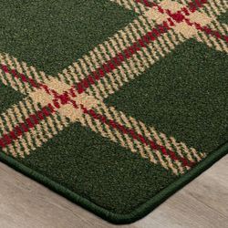 Christmas Tradition Rectangle Rug Green
