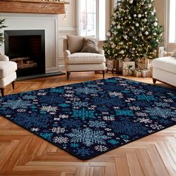 Snow Fall Rectangle Rug