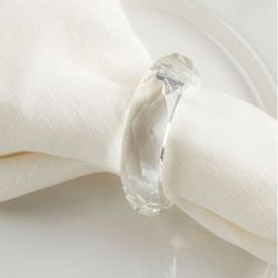 Kasia Napkin Rings Clear Set of Four