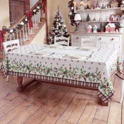 Holly Dream Oblong Tablecloth Red/Green