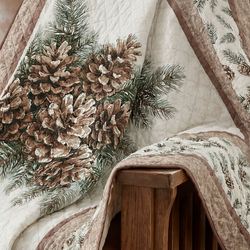 Pine Medallion Throw Blanket Multi Warm 50 x 60