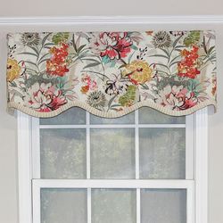 Kira Scalloped Valance Multi Bright 50 x 16