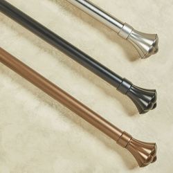 Orchid Decorative Curtain Rod Set