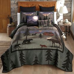 Wild Retreat Mini Quilt Set Multi Warm