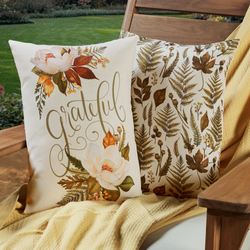 Fall Splendor II Reversible Decorative Pillow Multi Warm