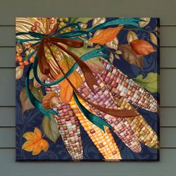 Harvest Corn Canvas Wall Art Multi Warm