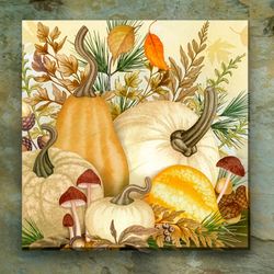 Natures Bounty Canvas Wall Art Multi Warm