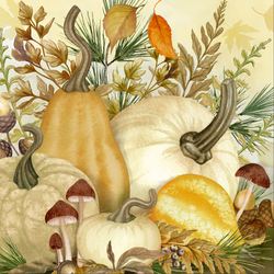 Natures Bounty Canvas Wall Art Multi Warm