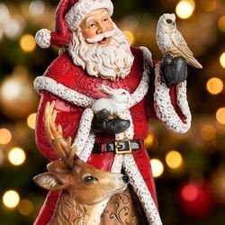 Santa and Friends Table Sculpture Red