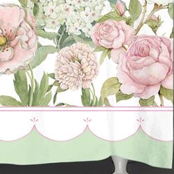 Hydrangea Garden Shower Curtain Multi Pastel 71 x 74