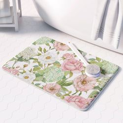 Hydrangea Garden Comfort Mat Multi Pastel 34 x 21