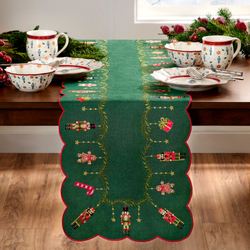 Villeroy & Boch Nutcracker Noel Table Runner Green 14 x 72