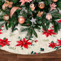 Winter Meadow Tree Skirt Ivory 52 Diameter