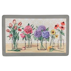 Garden Blooms Anti Fatigue Comfort Mat Gray 30 x 18
