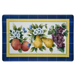 Fruity Tiles Anti Fatigue Kitchen Comfort Mat Blue 30 x 18