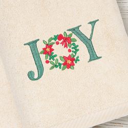 Christmas Joy Bath Towel Set Bath Hand Fingertip