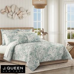 Auckland Quilt Set Aqua
