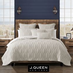 Cove Quilt Set Platinum Gray