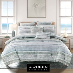Surf Comforter Set Aqua