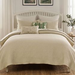Zen Mini Coverlet Set Beige