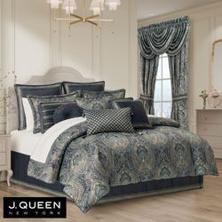 Destiny Comforter Set Dark Blue