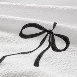 Addison Shower Curtain with Hooks Black 72 x 72