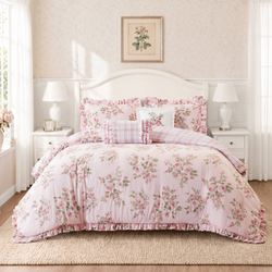 Elena Comforter Bed Set Pink