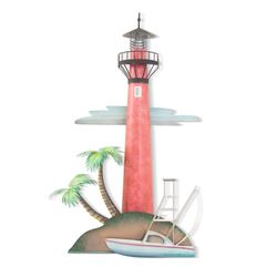 Jupiter Lighthouse Wall Sculpture Multi Earth
