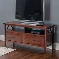Titian Media Console Table Natural Cherry